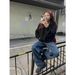 2025 European And American Trends New Autumn And Winter American Solid Color Loose Hooded Sweater Men And Women The Same Sweater Jacket_viptrois.com