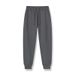 Heavyweight Cotton Joggers – Unisex Oversized Japanese Streetwear Sweatpants With Cuffed Hem (Relaxed Fit, Dark Grey/Black)_viptrois.com
