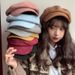 Suede Women, Autumn And Winter Korean Style Duckbill Octagonal Hat, British Beret, Solid Color Artist Hat For Men_viptrois.com