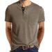 Men's Outdoor Tactical Henry Crew Neck Short-sleeved T-shirt, European And American Classic Casual Men's PoIo Shirt Top_viptrois.com