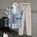 Men's Clothing Beaches And Vacations Printed Shirts And Casual Pants_viptrois.com