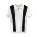 Men's Clothing Summer Color Matching Half Zip Polo Shirt Thin Top Lapel Knitted Short Sleeved T Shirt_viptrois.com