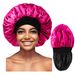 Women's Satin Sleep Cap With Wide Band - Soft & Breathable Hair Bonnet For Sleeping, Bathing, And Styling - Double Layer Design For Comfort And Style_viptrois.com