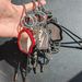 Bag Pendant Irregular-shaped High-end Metal Bag Pendant, Makeup Mirror Leather Rope, Couple Keychain_viptrois.com