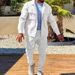 Men's Clothing Cropped Trousers Trendy Slim Fit Multi Pocket Jacket Personalized Suit_viptrois.com