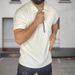 Men's Clothing spring and summer new casual and comfortable solid color short sleeved men's tops POLO shirt_viptrois.com