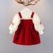 kid's clothing Children's winter clothes for babies Fashion winter dresses for girls with fleece_viptrois.com