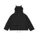 Men's Clothing Club American Street Masked Collar Solid Color Hooded Cotton Jacket Men's Winter Thickened Cotton Jacket Couple_viptrois.com