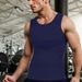 Pulse Men's Slim Fit Underwear Shaping Neoprene Quick-Dry Sweat-Wicking Chest Compression Tight-Fitting Hidden Abs Vest_viptrois.com