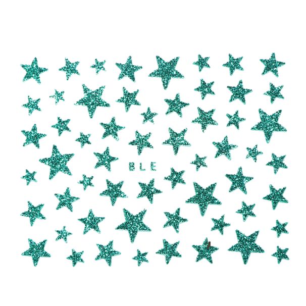BeautyLife 3D Nail Slider Stars Stickers Glitter Shiny Fingernail Decoration for Women_viptrois.com