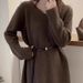 Leather Rope Knotted Waistband For Women's Decoration Paired With Coat Sweater Skirt Accessories Down Jacket Waist Rope Waist Seal_viptrois.com
