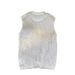 Men's Clothing Summer Hollow Vest T Shirt Men's High End Design Niche Easy To Match Grid Layered Loose Top_viptrois.com