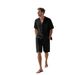Men's Summer Linen Casual Shirt And Shorts Set American Simple Solid Color Loose Fit Breathable Comfortable_viptrois.com