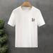 Popular Printed Short-sleeved T-shirt Men's Trendy Top 2025 Summer New Men's Round Neck Handsome Half-sleeve_viptrois.com