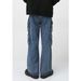 New Work Jeans Men's Blue Washed Mid Rise Jeans_viptrois.com