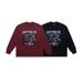 American Street Style Round Neck Long Sleeve Horse Year Print T-Shirt Men And Women Couples Casual Top_viptrois.com