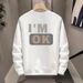 Trendy Brand Simple Letter Printed Hoodie For Men In Spring Autumn 2024, New Round Neck And Stylish, Versatile Long_viptrois.com
