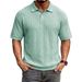 Men's Summer Shirt – Classic Solid Color, Comfortable Knit Fabric, Versatile Casual & Smart Wear_viptrois.com