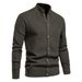 Top High Quality New Men's Sweater Autumn And Winter Men's Sweater Knitted Sweater Cardigan Green_viptrois.com
