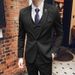 CT Casual Set For Men, Youth Groomsmen Wedding Suit, Trendy Korean Slim Fit British Style Small Suit_viptrois.com