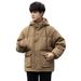 Men's Clothing Couple's Winter New Short Thickened Jacket For Men's Trendy Brand Wide Collar Hong Kong Style Old Flower Down Jacket For Men And Women_viptrois.com