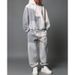 Trendy Unisex Hooded Sweatshirt With Asymmetrical Color Block Design - Retro Streetwear Pullover For Men & Women_viptrois.com