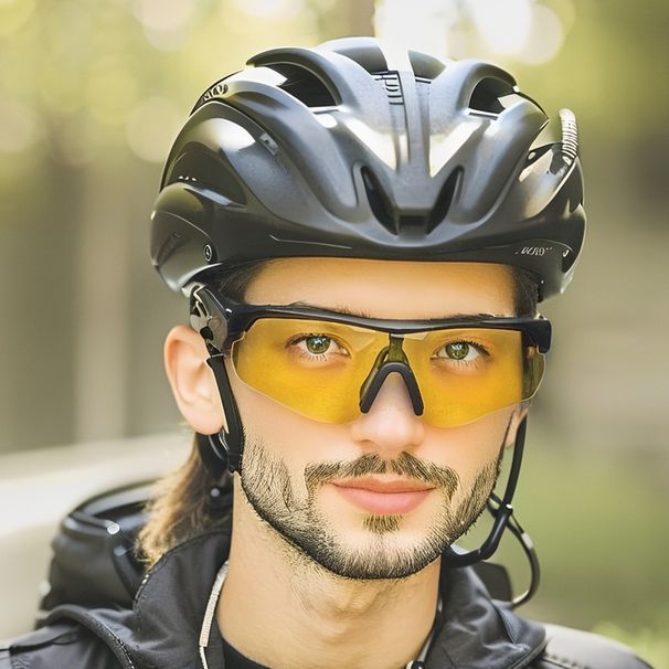 Half Frame One Piece Lens Sports Sunglasses Motorcycle Bicycle Windshield Purple Men And Women Sunglasses_viptrois.com