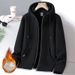 Fleece Thickened Sweater Men's Autumn And Winter Casual Loose Outdoor Hooded Couple's Lamb Fleece Jacket Top Fleece Jacket_viptrois.com