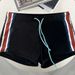 2024 Men's Clothing foreign trade new style rainbow stripe decoration boxer men's tight-fitting swimming beach pants on both sides in stock_viptrois.com