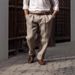 Men's Cotton-Linen Casual Pants – Straight Fit Spring/Autumn Trousers In Black/Gray/Khaki/Army Green (Sizes S-3XL, Breathable & Lightweight)_viptrois.com