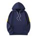 Men's Casual Hooded Sweatshirt With Stylish Yellow Stripes - Lightweight Polyester Pullover For Streetwear & Everyday Comfort (S-XXXL, Grey/Black)_viptrois.com
