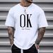 Oversized Cotton T-Shirt For Men - Breathable Black & White Tee With Relaxed Fit (Sizes M-5XL, Unisex Streetwear Essential)_viptrois.com