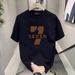 Men's Clothing Short Sleeved Ins Pure Cotton Summer New Men's Printed T Shirt Trendy Men And Women All Match Round Neck T Shirt Men_viptrois.com