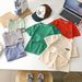 Mother&Kids Children's summer Children's casual suit Loose clothes boys short sleeve waffle baby summer_viptrois.com