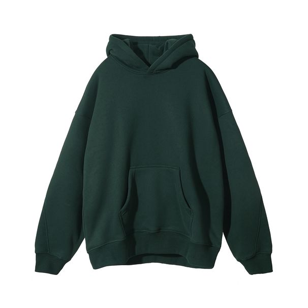 Heavyweight 400G Fleece-Lined Hoodie – Blank Logo-Free Pullover With Mouse Pocket & Sherpa Interior_viptrois.com