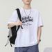 280g Pure Cotton Short T-shirt, Men's American Summer New Trendy Brand Letter Casual T Half Sleeved Upper Garment_viptrois.com