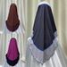 Women's Hijab summer new headscarf denim contrast color stitching style pullover headscarf ladies headscarf_viptrois.com