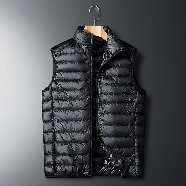 Light And Thin White Duck Down Jacket Men's Winter Large Size Loose Youth Short Outdoor Sports Stand-up Collar Warm Jacket_viptrois.com