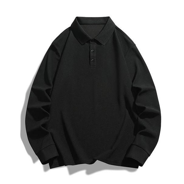 Men's Clothing Solid Color Turn Down Collar Men's Solid Color Shirt Slim Fit Long Sleeve Casual Basic Top With Wrinkle-Free Fabric For Everyday Wear_viptrois.com