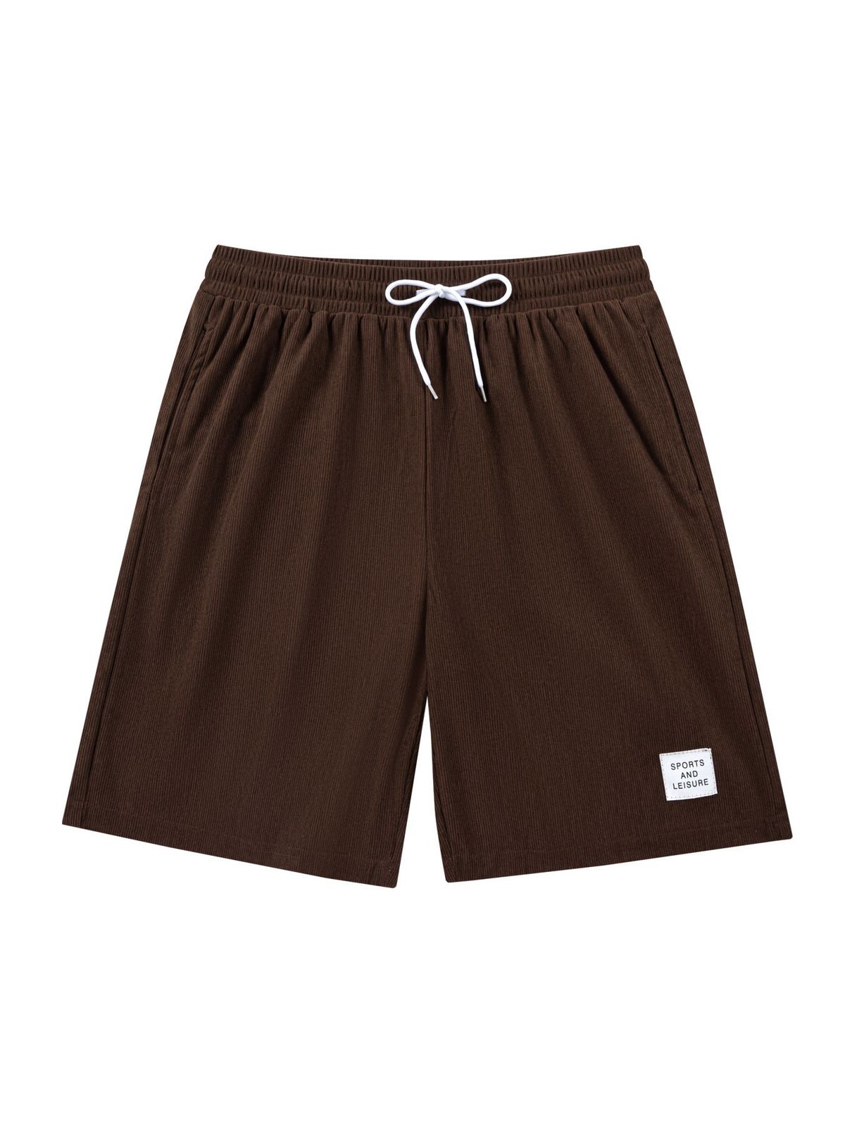 Men's Clothing Corduroy Shorts For Summer Shorts Thin Solid Color Loose Shorts For Men_viptrois.com
