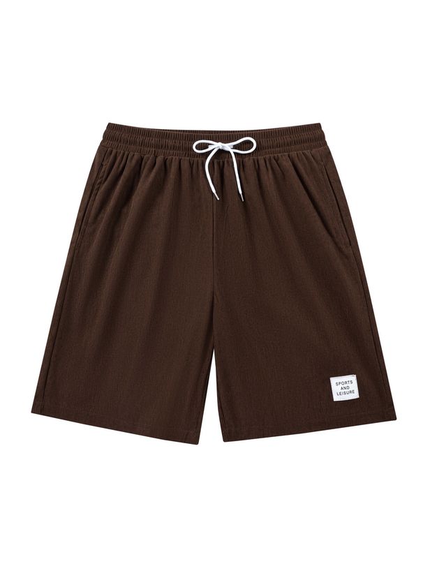 Men's Clothing Corduroy Shorts For Summer Shorts Thin Solid Color Loose Shorts For Men_viptrois.com
