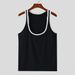 Men's Clothing Summer Men's Slim Thin Fitness Vest Men's I Shaped Sports Training Color Vest_viptrois.com