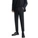 Men's Slim Fit Cropped Business Formal Trousers Tapered Leg High Quality Drape Suitable for Spring And Autumn_viptrois.com