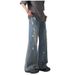Washed Denim Jeans For Men In The Summer 2025, American High Street, Loose Loose, With Sense Of Draping, Featuring A_viptrois.com