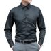 Men's Clothing Formal Slim Fit Long Sleeved Shirts For Men, Plus Size Men's White Shirts_viptrois.com