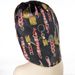 Unisex Hair Care Wide Brim Long Tail Extra Large Shower Cap Fashion Print Ladies Large Satin Night Cap_viptrois.com
