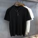 Men's Clothing Knitted Pullover Short Sleeve Thin Fashion Design Shirt Top_viptrois.com