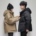 Men's Clothing Winter New Short Thickened Jacket Men's Fashion Brand Trendy Wide Lapel Hong Kong Style Old Flower Down Jacket Unisex_viptrois.com