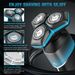SEJOY 5 In 1 Electric Shaver Beard Trimmer Mens Grooming Kit Dry & Wet Razor_viptrois.com
