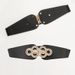 New ladies elastic belt retro twist buckle palace wide girdle with skirt coat_viptrois.com